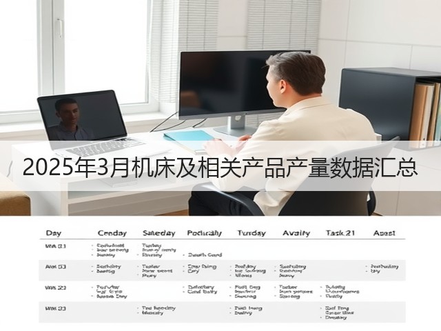 2025年3月机床及相关产品产量数据汇总(图1) 2025年3月机床及相关产品产量数据汇总(图1)