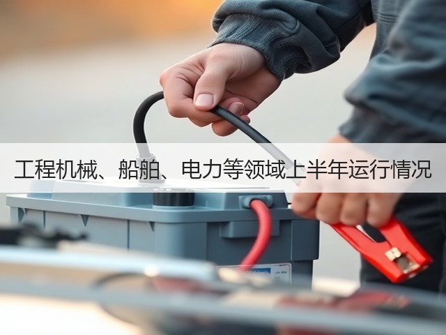 工程机械、船舶、电力等领域上半年运行情况(图2) 工程机械、船舶、电力等领域上半年运行情况(图2)