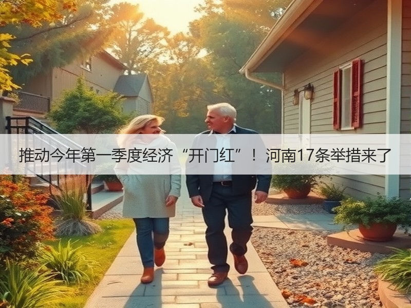推动今年第一季度经济“开门红”!河南17条举措来了 推动今年第一季度经济“开门红”!河南17条举措来了