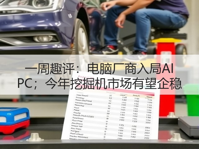一周趣评:电脑厂商入局AI PC;今年挖掘机市场有望企稳(图3) 一周趣评:电脑厂商入局AI PC;今年挖掘机市场有望企稳(图3)