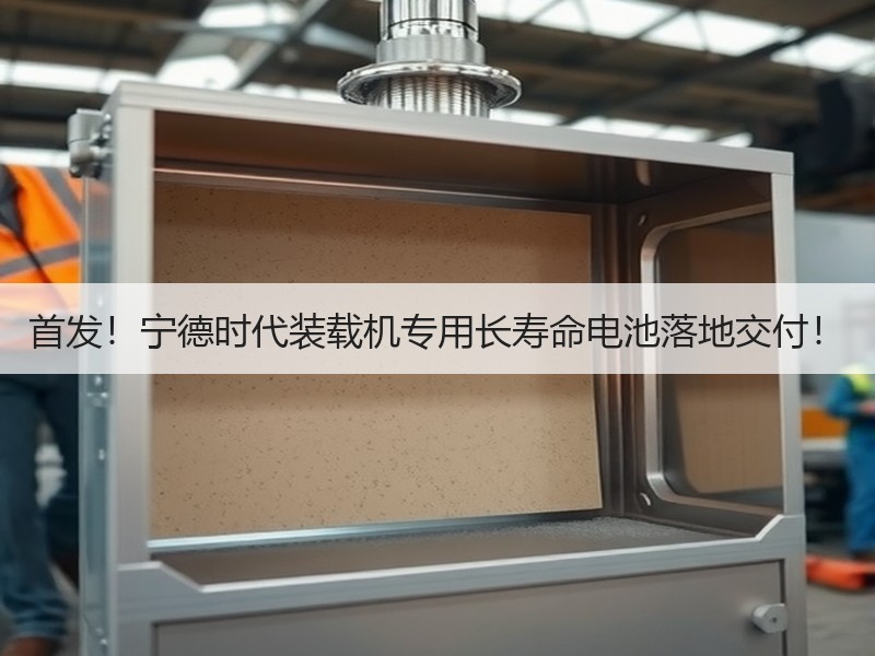 首发！宁德时代装载机专用长寿命电池落地交付！