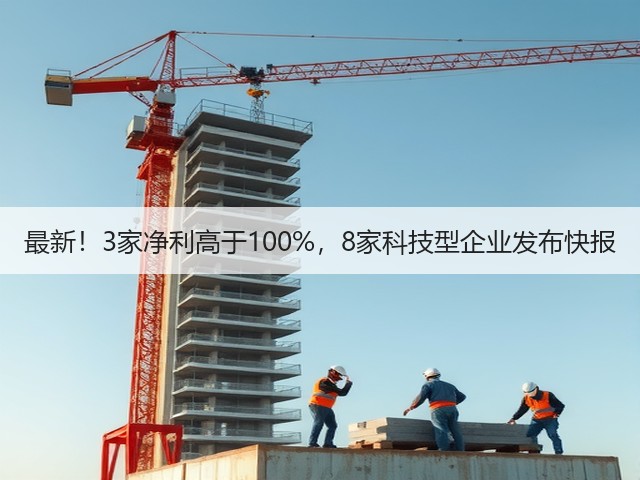 最新！3家净利高于100%，8家科技型企业发布快报(图3)
