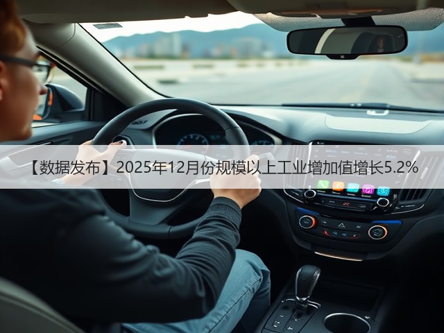 【数据发布】2025年12月份规模以上工业增加值增长5.2%(图3) 【数据发布】2025年12月份规模以上工业增加值增长5.2%(图3)