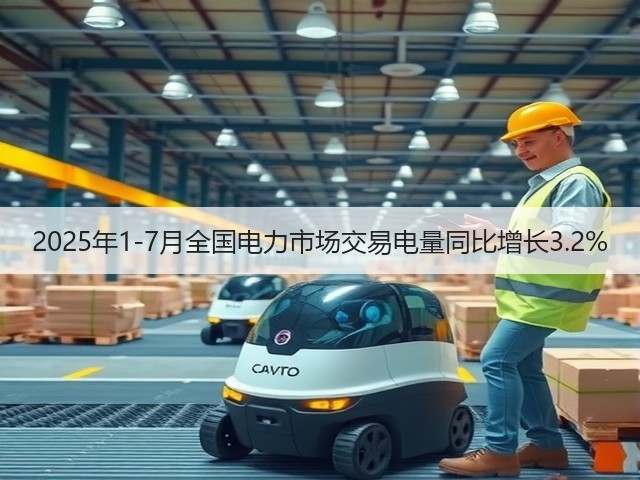 2025年1-7月全国电力市场交易电量同比增长3.2%(图3) 2025年1-7月全国电力市场交易电量同比增长3.2%(图3)