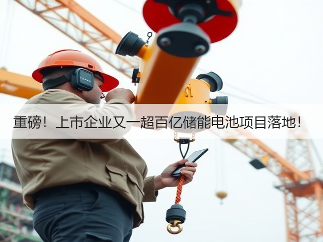 重磅！上市企业又一超百亿储能电池项目落地！(图2)