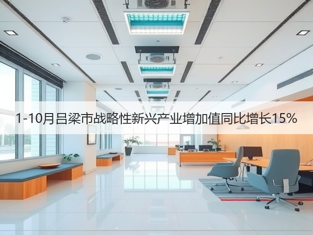 1-10月吕梁市战略性新兴产业增加值同比增长15%(图1) 1-10月吕梁市战略性新兴产业增加值同比增长15%(图1)