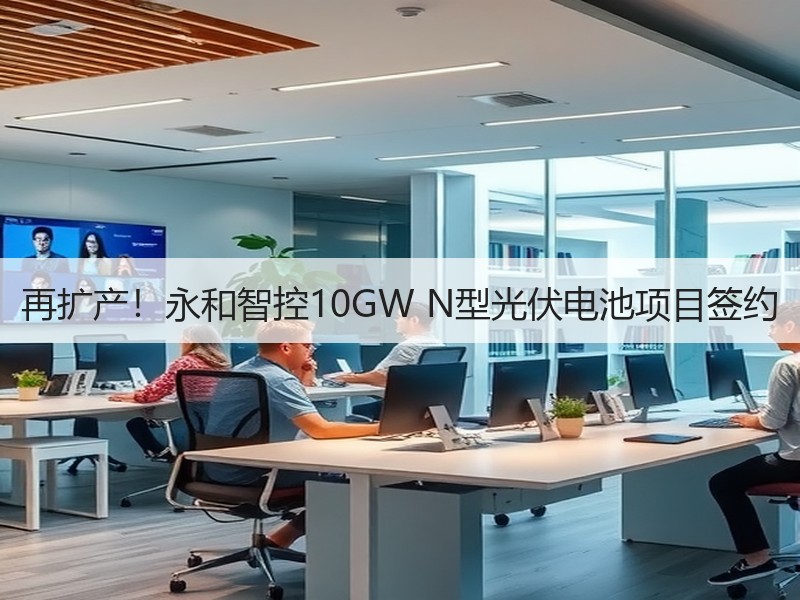 再扩产!永和智控10GW N型光伏电池项目签约 再扩产!永和智控10GW N型光伏电池项目签约