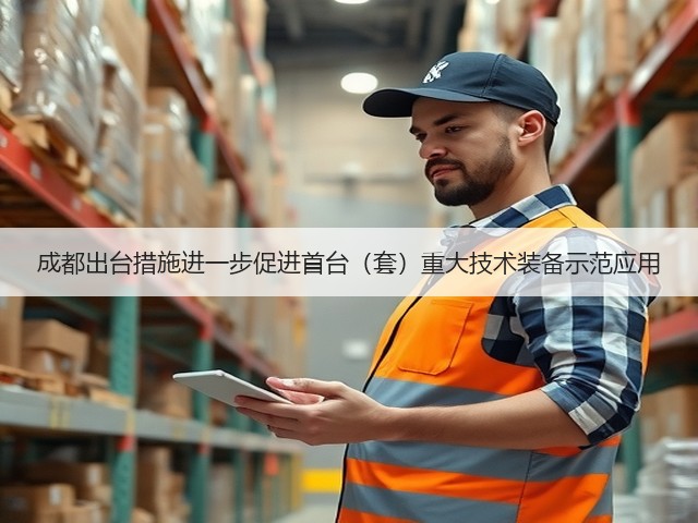 成都出台措施进一步促进首台(套)重大技术装备示范应用(图1) 成都出台措施进一步促进首台(套)重大技术装备示范应用(图1)