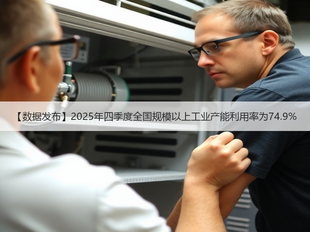 【数据发布】2025年四季度全国规模以上工业产能利用率为74.9%(图1) 【数据发布】2025年四季度全国规模以上工业产能利用率为74.9%(图1)
