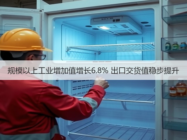 规模以上工业增加值增长6.8% 出口交货值稳步提升(图3) 规模以上工业增加值增长6.8% 出口交货值稳步提升(图3)