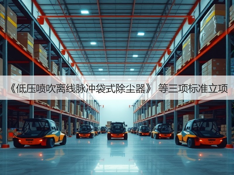 《低压喷吹离线脉冲袋式除尘器》 等三项标准立项