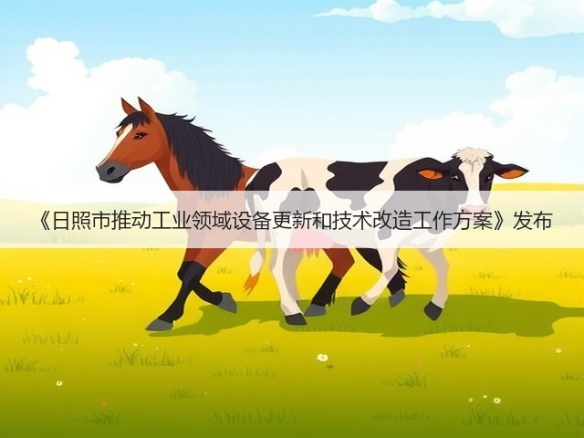 《日照市推动工业领域设备更新和技术改造工作方案》发布(图3)