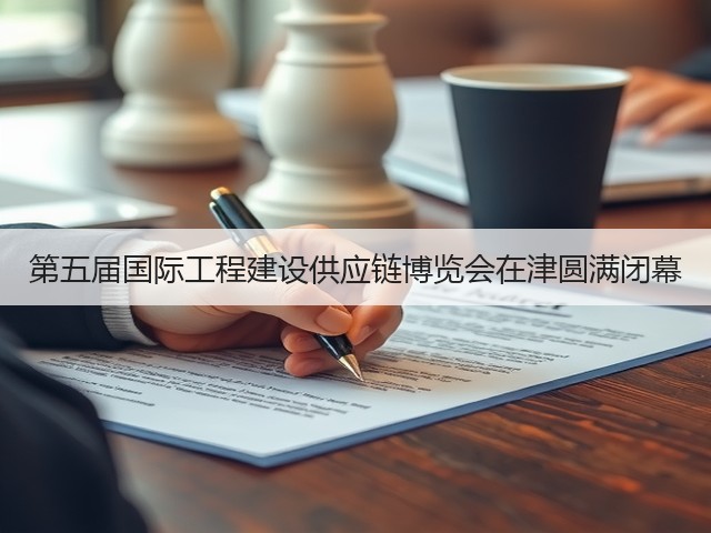 第五届国际工程建设供应链博览会在津圆满闭幕(图1)