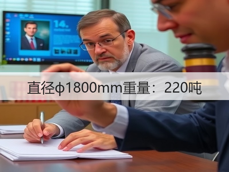 直径ф1800mm重量:220吨 直径ф1800mm重量:220吨