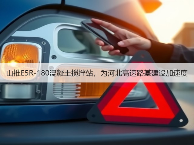 山推E5R-180混凝土搅拌站,为河北高速路基建设加速度(图1) 山推E5R-180混凝土搅拌站,为河北高速路基建设加速度(图1)