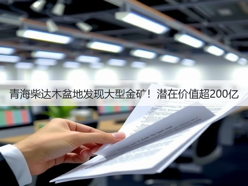 青海柴达木盆地发现大型金矿!潜在价值超200亿 青海柴达木盆地发现大型金矿!潜在价值超200亿