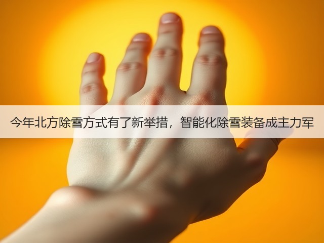 今年北方除雪方式有了新举措，智能化除雪装备成主力军(图1)