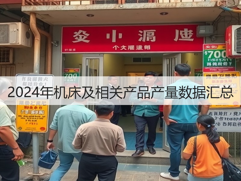 2024年机床及相关产品产量数据汇总
