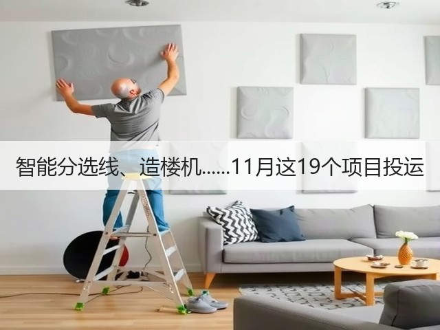 智能分选线、造楼机......11月这19个项目投运(图1) 智能分选线、造楼机......11月这19个项目投运(图1)