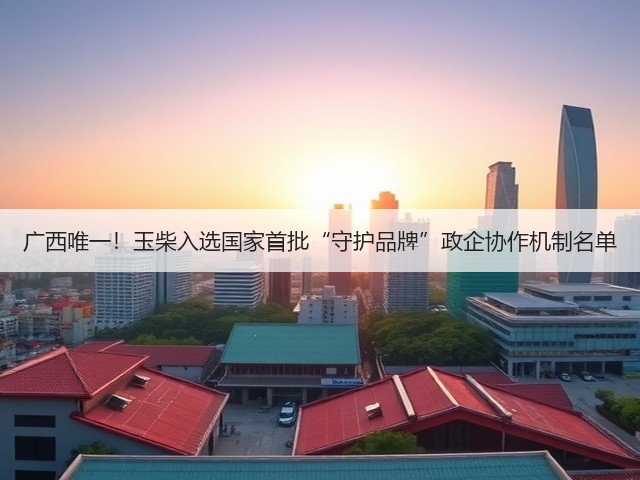 广西唯一!玉柴入选国家首批“守护品牌”政企协作机制名单(图1) 广西唯一!玉柴入选国家首批“守护品牌”政企协作机制名单(图1)