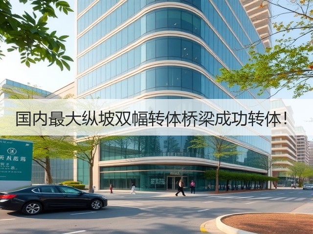 国内最大纵坡双幅转体桥梁成功转体！(图3)