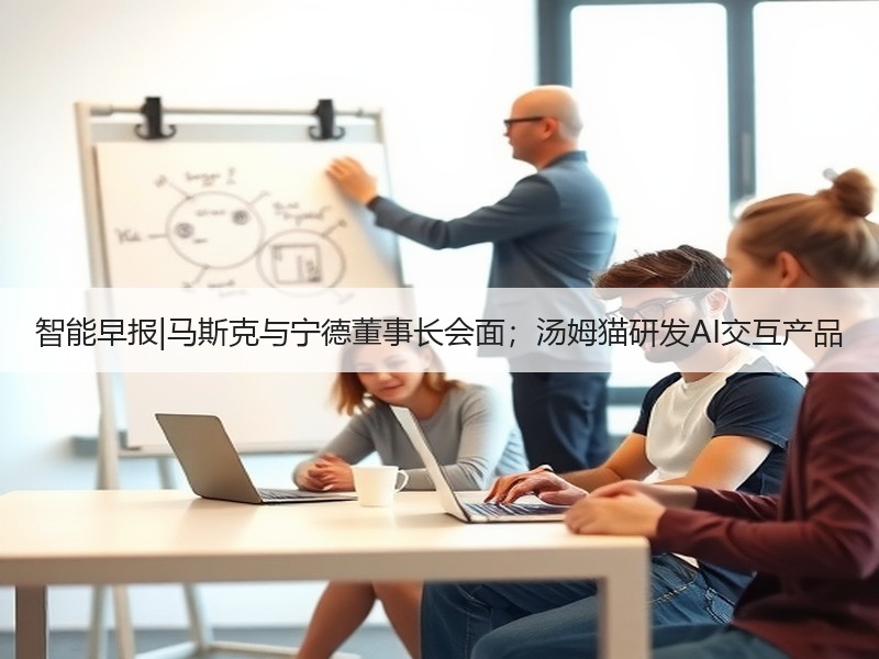 智能早报|马斯克与宁德董事长会面;汤姆猫研发AI交互产品 智能早报|马斯克与宁德董事长会面;汤姆猫研发AI交互产品