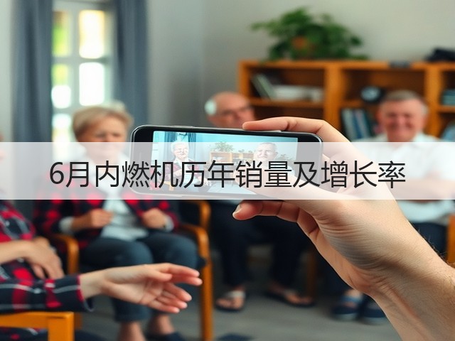 6月内燃机历年销量及增长率(图3)