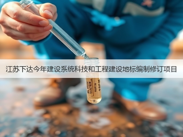 江苏下达今年建设系统科技和工程建设地标编制修订项目(图2)