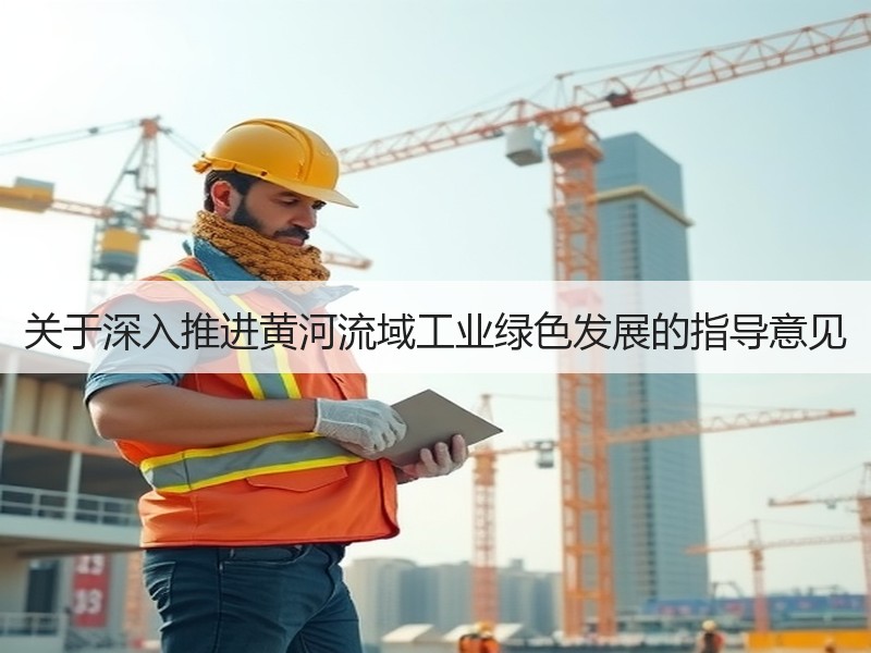 关于深入推进黄河流域工业绿色发展的指导意见 关于深入推进黄河流域工业绿色发展的指导意见