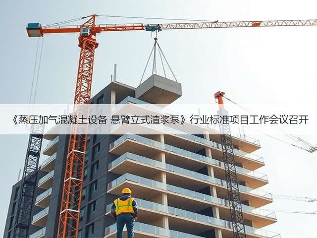 《蒸压加气混凝土设备 悬臂立式渣浆泵》行业标准项目工作会议召开(图1)