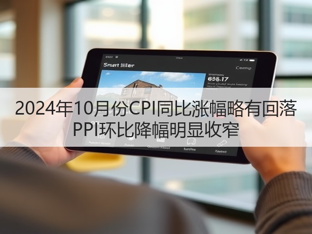 2024年10月份CPI同比涨幅略有回落 PPI环比降幅明显收窄(图1) 2024年10月份CPI同比涨幅略有回落 PPI环比降幅明显收窄(图1)