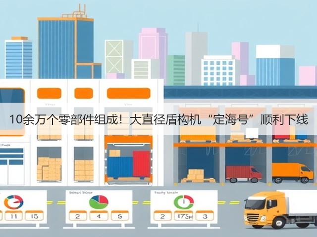 10余万个零部件组成!大直径盾构机“定海号”顺利下线(图2) 10余万个零部件组成!大直径盾构机“定海号”顺利下线(图2)