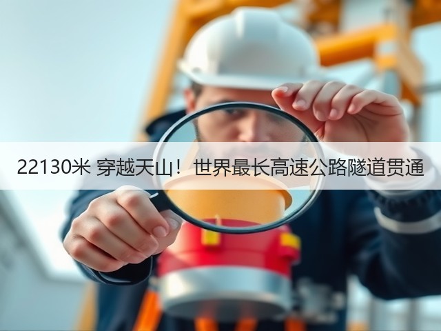22130米 穿越天山!世界最长高速公路隧道贯通(图2) 22130米 穿越天山!世界最长高速公路隧道贯通(图2)