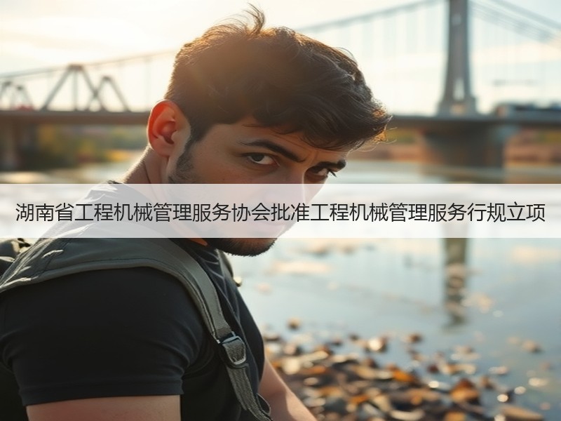 湖南省工程机械管理服务协会批准工程机械管理服务行规立项