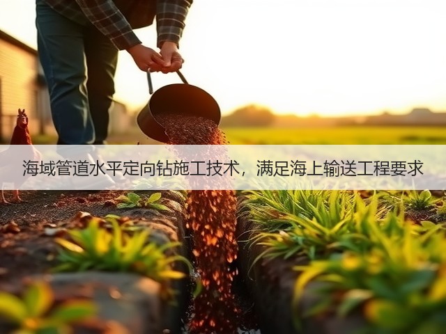海域管道水平定向钻施工技术，满足海上输送工程要求(图1)