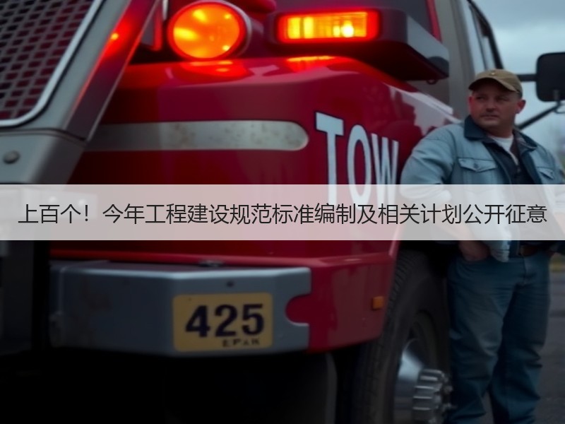 上百个！今年工程建设规范标准编制及相关计划公开征意