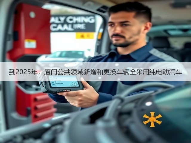 到2025年，厦门公共领域新增和更换车辆全采用纯电动汽车(图3)