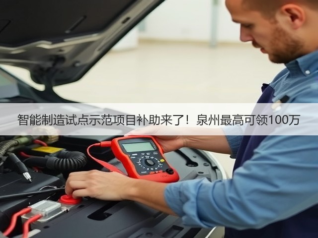 智能制造试点示范项目补助来了!泉州最高可领100万(图2) 智能制造试点示范项目补助来了!泉州最高可领100万(图2)