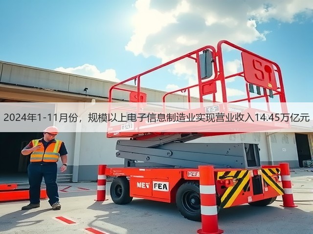 2024年1-11月份,规模以上电子信息制造业实现营业收入14.45万亿元(图1) 2024年1-11月份,规模以上电子信息制造业实现营业收入14.45万亿元(图1)