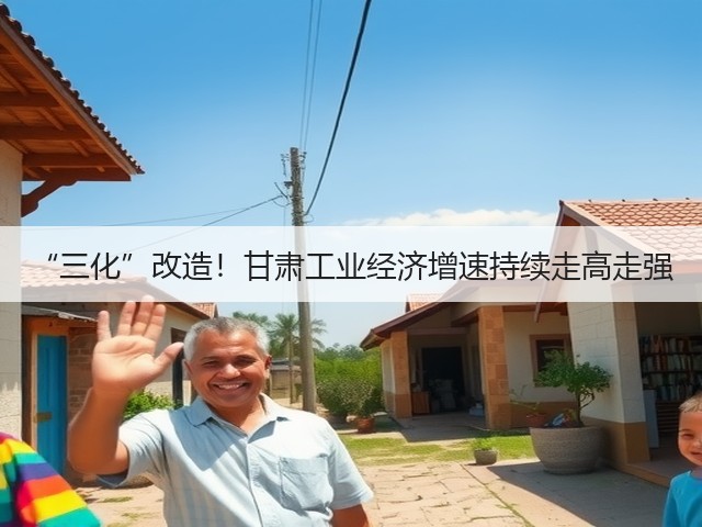 “三化”改造！甘肃工业经济增速持续走高走强(图1)