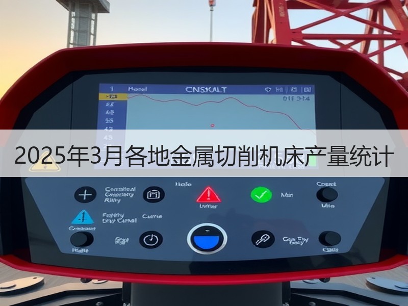 2025年3月各地金属切削机床产量统计