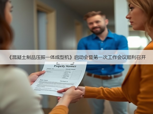 《混凝土制品压振一体成型机》启动会暨第一次工作会议顺利召开(图1)