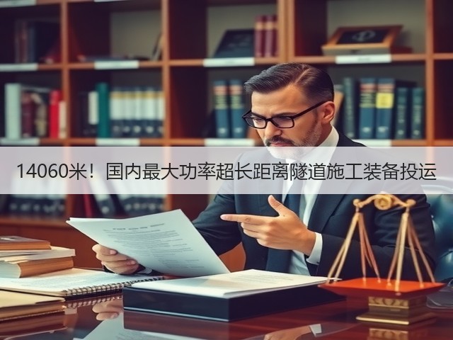 14060米!国内最大功率超长距离隧道施工装备投运(图3) 14060米!国内最大功率超长距离隧道施工装备投运(图3)
