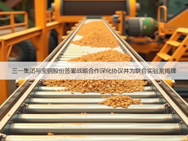 三一集团与宝钢股份签署战略合作深化协议并为联合实验室揭牌(图3)
