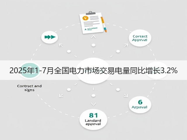 2025年1-7月全国电力市场交易电量同比增长3.2%(图2) 2025年1-7月全国电力市场交易电量同比增长3.2%(图2)