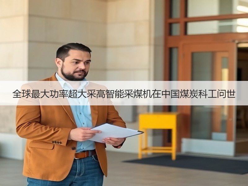 全球最大功率超大采高智能采煤机在中国煤炭科工问世 全球最大功率超大采高智能采煤机在中国煤炭科工问世