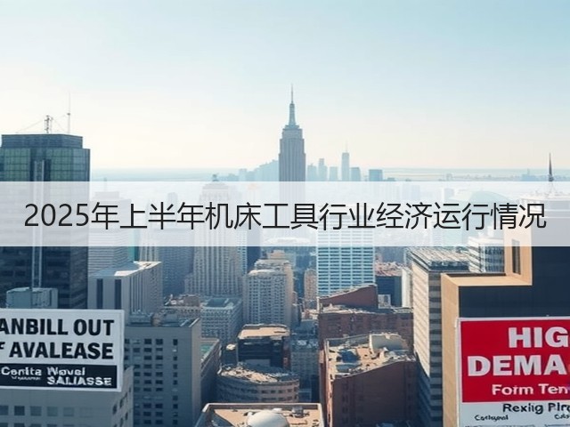 2025年上半年机床工具行业经济运行情况(图2) 2025年上半年机床工具行业经济运行情况(图2)